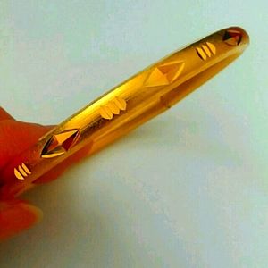 Design #1 - Etched gold plated bangle